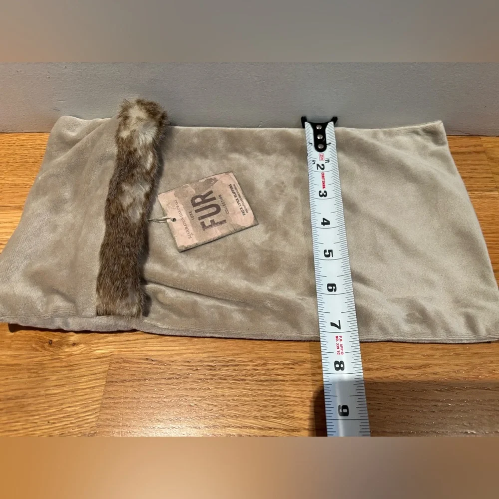 New Restoration Hardware Luxe soft Faux Fur Slipper bag